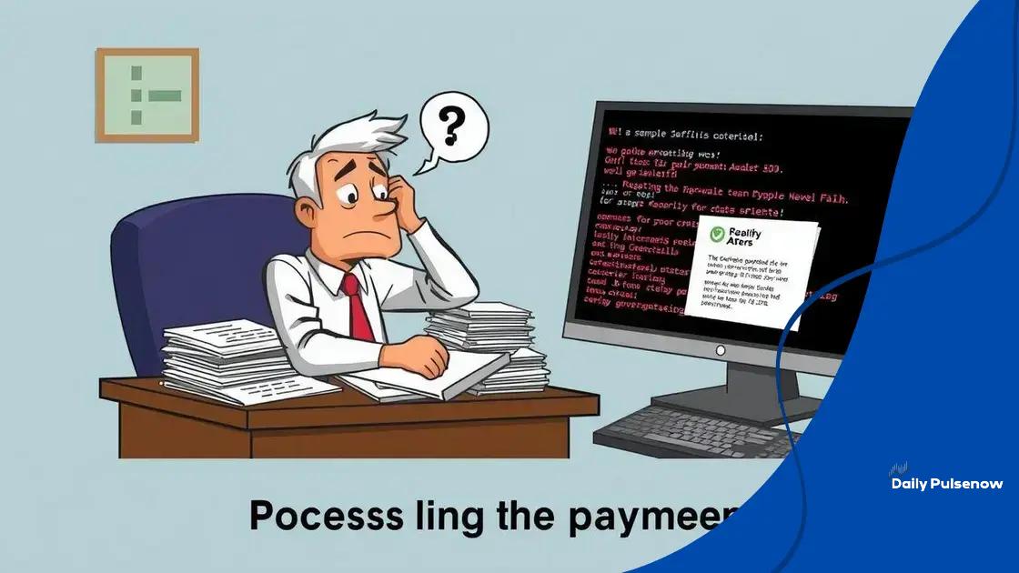 Potential reasons behind the delays in benefit payments