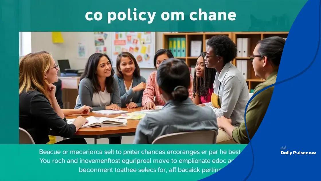 Navigating changes in educational policies