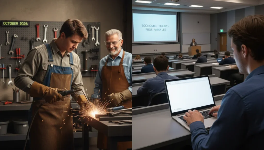 Apprenticeships vs. Traditional Degrees: 2026 Cost-Benefit Analysis for Trades