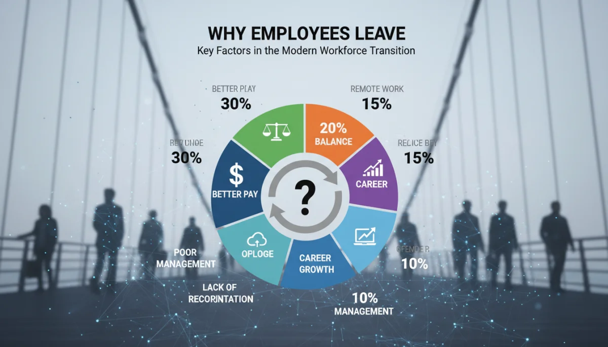 Infographic showing key factors influencing career changes in 2026