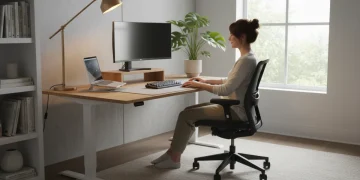 Ergonomic home office setup for comfort and productivity