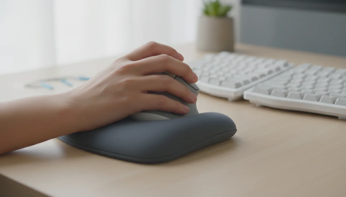 Ergonomic mouse and wrist rest for computer users