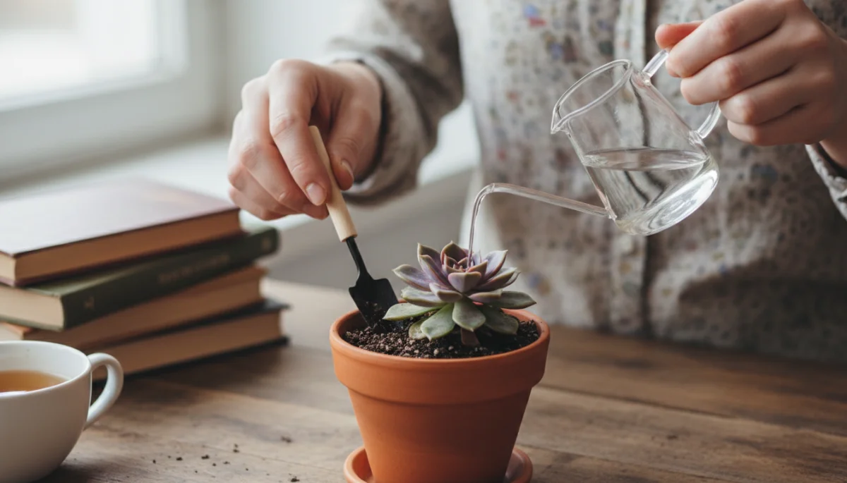 Hands engaged in a hobby during digital detox