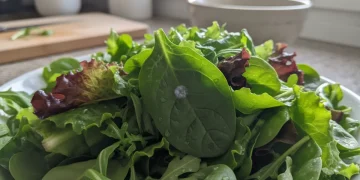 Contaminated produce with a subtle spot of mold, signifying foodborne illness risk