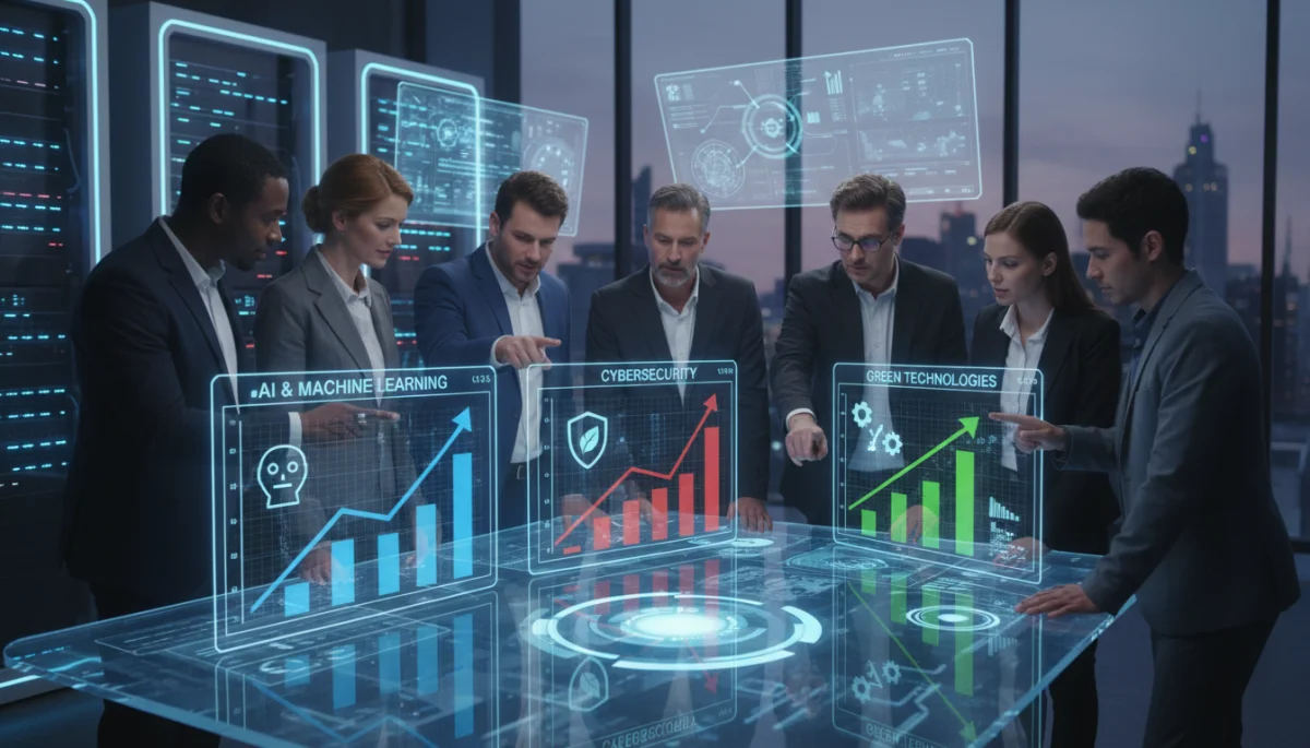 Data analytics showing growth in future-proof skills and learning areas